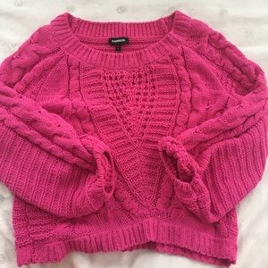 express hot pink sweater